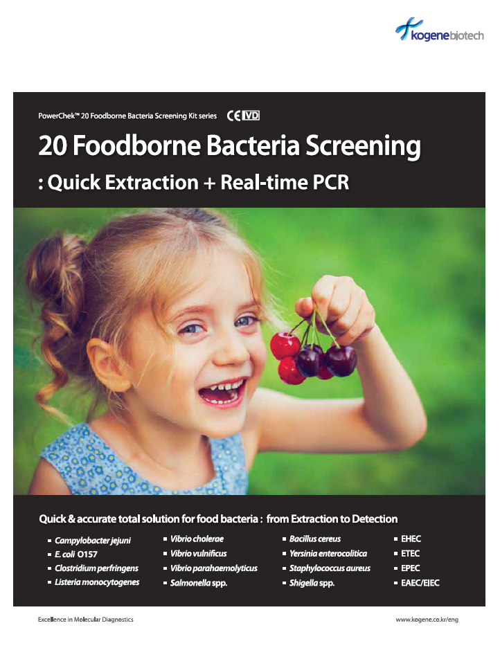 20 Foodborne bacteria + Quick Extraction